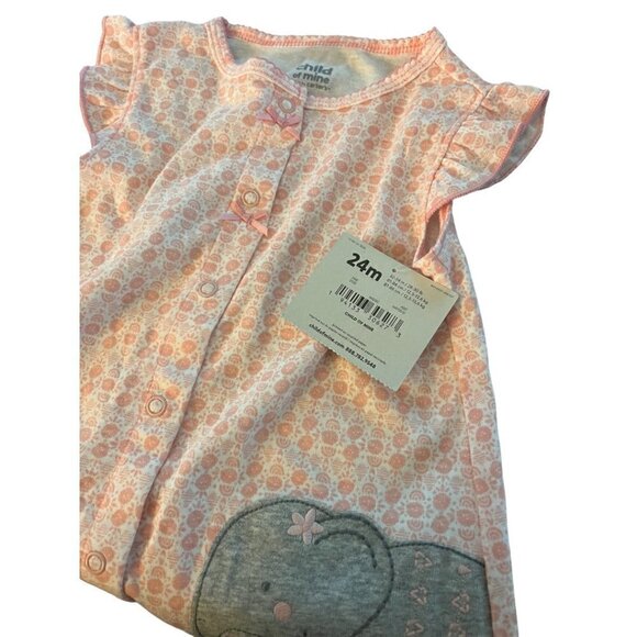 Carter’s Child of Mine Elephant One Piece Outfit - Picture 2 of 12